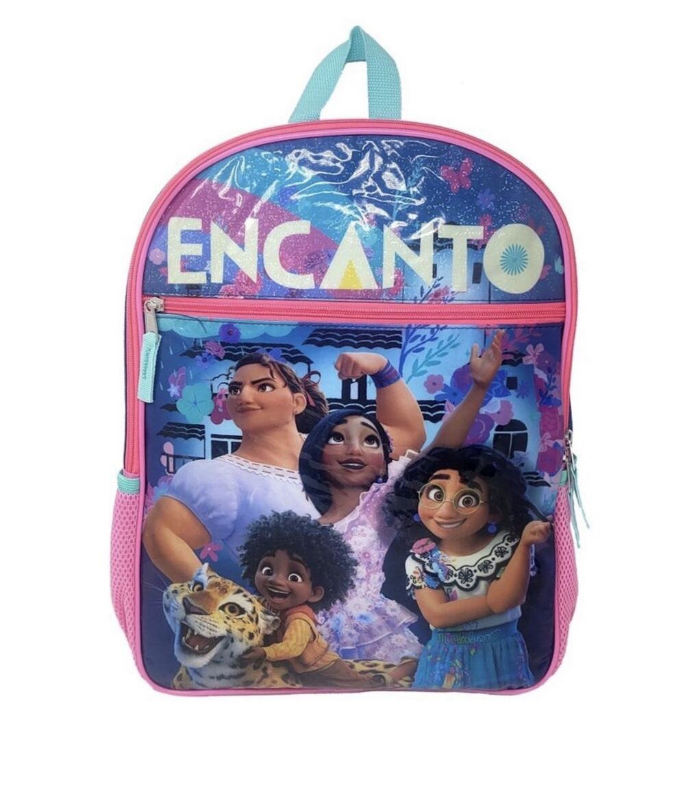 Disney Encanto 16" Backpack Madrigal Family Luisa Mirabel Isabella 4 Pc Set